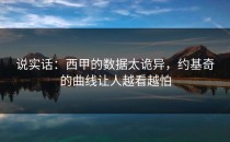 说实话：西甲的数据太诡异，约基奇的曲线让人越看越怕